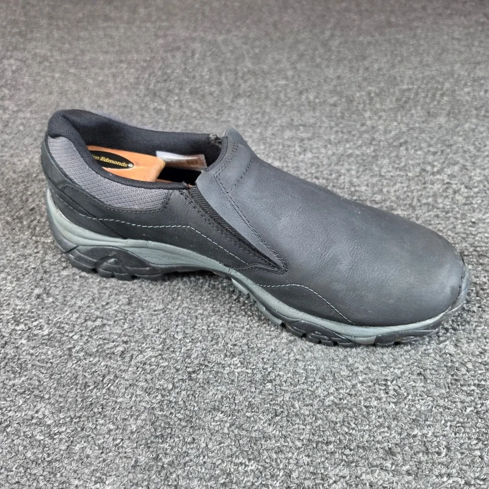 Merrell Moab Adventure Moc Hiking Shoes Black Mens 11.5 Leather Vibram Trail